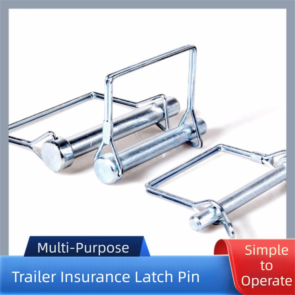 10Pcs Pull Ring Square Locking Pin Square Shaft Quick-Release Pin Auto Car Trailer