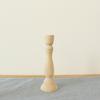 1Pcs Candle Holders Retro Unpainted Wood Classic Craft Candle Holders Wedding Party Home Decorations