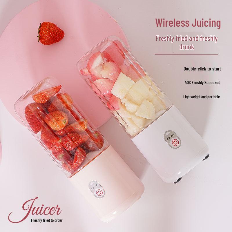 Portable Ice Crusher & Blender for Fruits and Vegetables - Mini Home Juicer with Charger