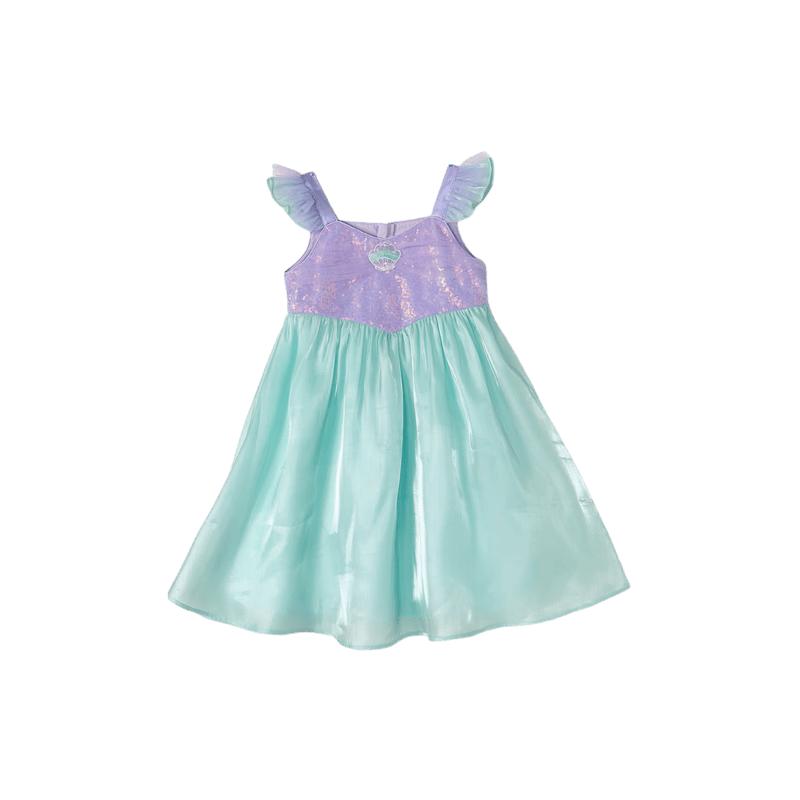 Deesha Girls  Summer Square Collar Spliced Dress 90