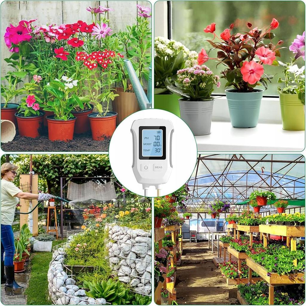 Kwasomierz ph gleby miernik wilgotności i temperatury podłoża