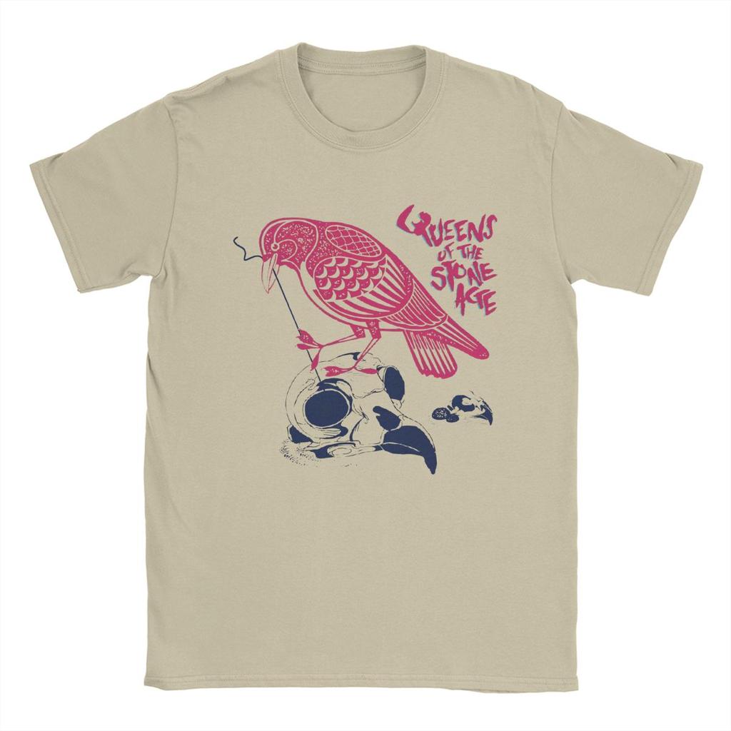 Men's Queens Of The Stone Age T Shirt Cotton Clothing Vintage Short Sleeve Round Collar Tee Shirt Graphic T-Shirt