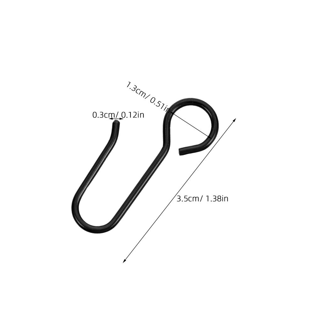 60Pcs Curtain Track Hooks S-Shaped Metal for Ceiling Mount Drapes Heavy Duty Slide Smooth Noise Reducing Home Decor