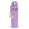 1PC Girl Who Loves Giraffes 750ml Color Plastic Sports Water Bottle Leakproof Flip Straw Lid Suitable for Sports Office Home Use