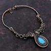 Smithsonite Necklace Copper Wire Wrapped Gemstone Necklace Handmade Adjustable Necklace Copper Jewelry Anniversary Gift Wire Wrapped Jewelry