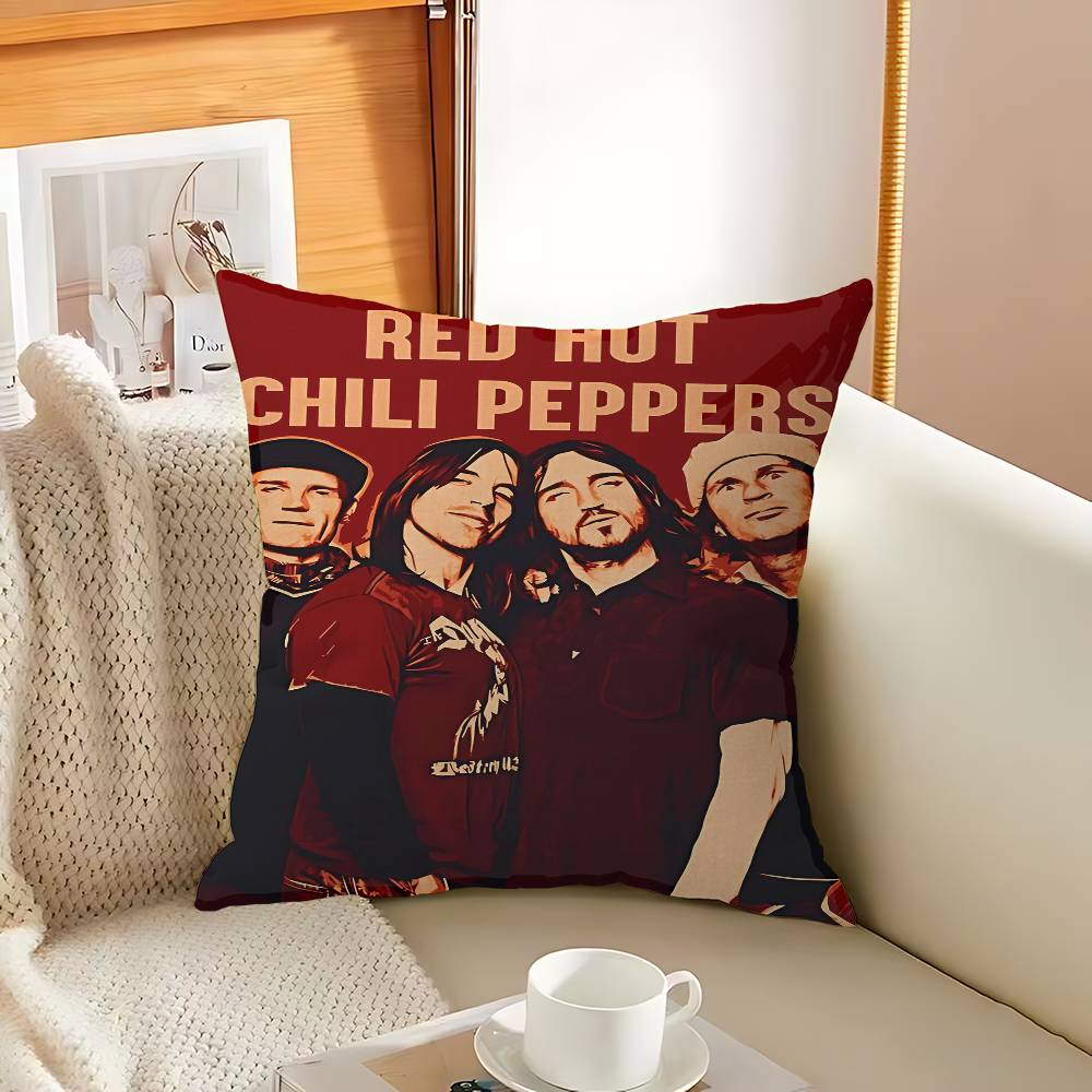 Rock Band Red Hot C-Chili P-Peppers Cushion Cover Polyester Sofa Cushions Decorative Throw Pillows Home Decoration Pillowcover