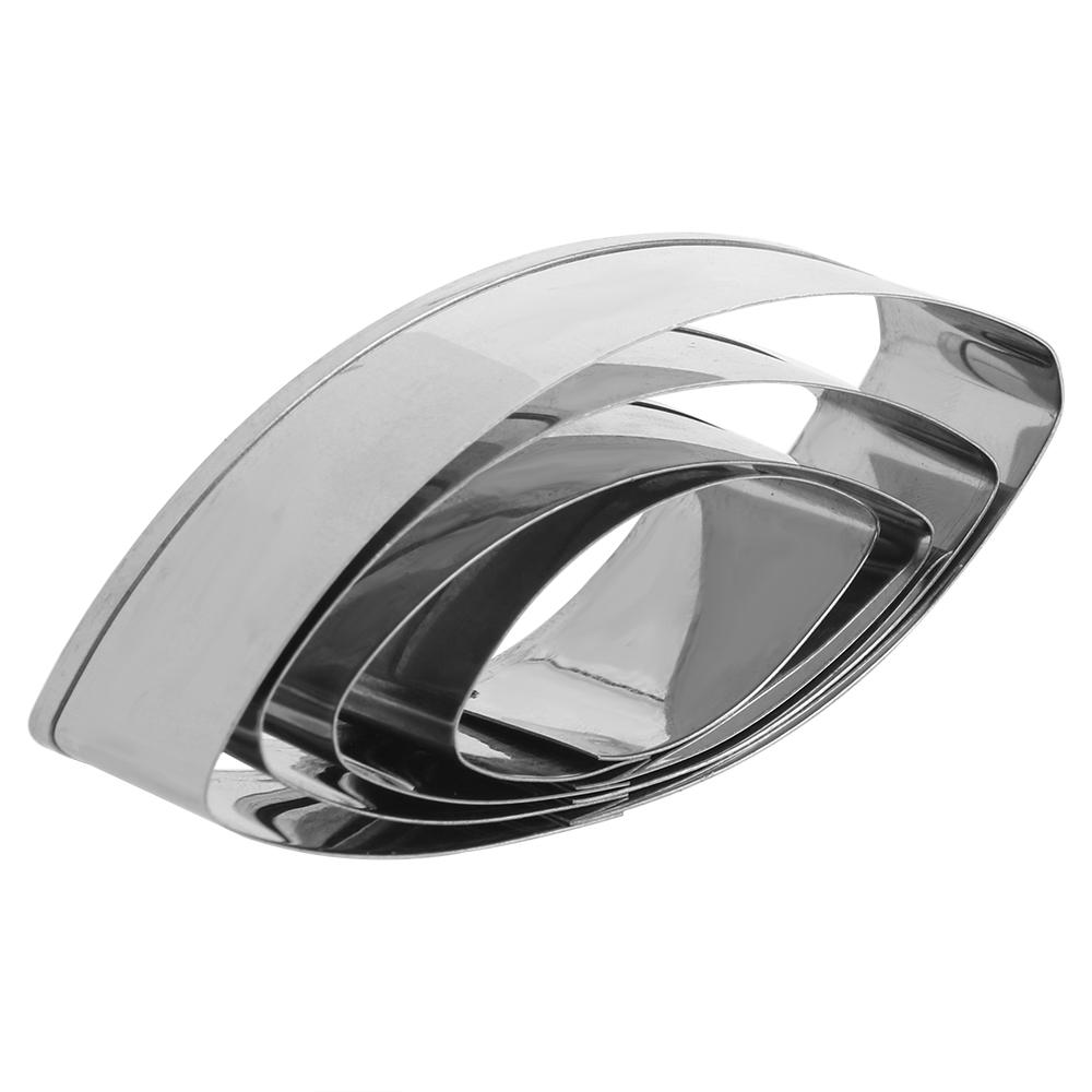 HILIFE 4 Piece/set Biscuit Cake Fondant Decoration Mold Water Lily Petal Cutters Set Stainless Steel Party Dessert Baking Tool