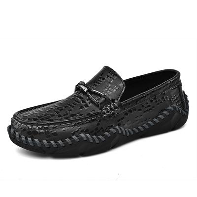 Neuer Stil Hochwertige Handgefertigte Herrenschuhe aus Echtem Leder Weiche Sohle Fahren Mode Lässig Slipper Laufschuhe Große Größe