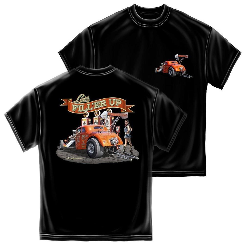 ERAZOR BITS ЗАПРАВЛЯЙСЯ Мужская футболка 2-сторонняя Hot Rod Tee Новая унисекс футболка S