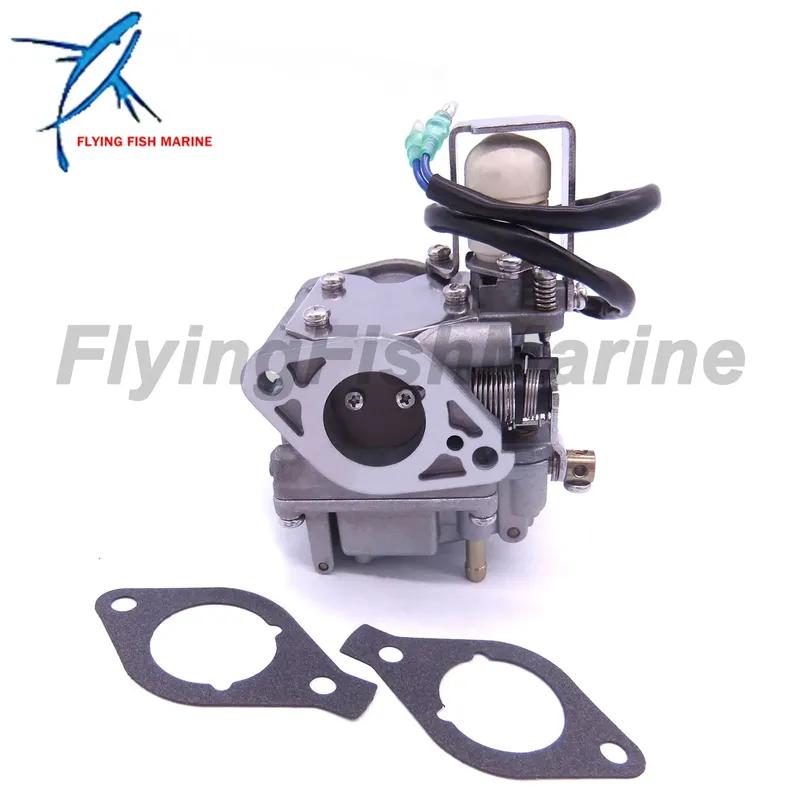 6AH-14301-00 6AH-14301-01 Carburetor Assy and 6AH-13646-00 Gaskets (2 pcs) for Yamaha 4-stroke F20 Boat Engine