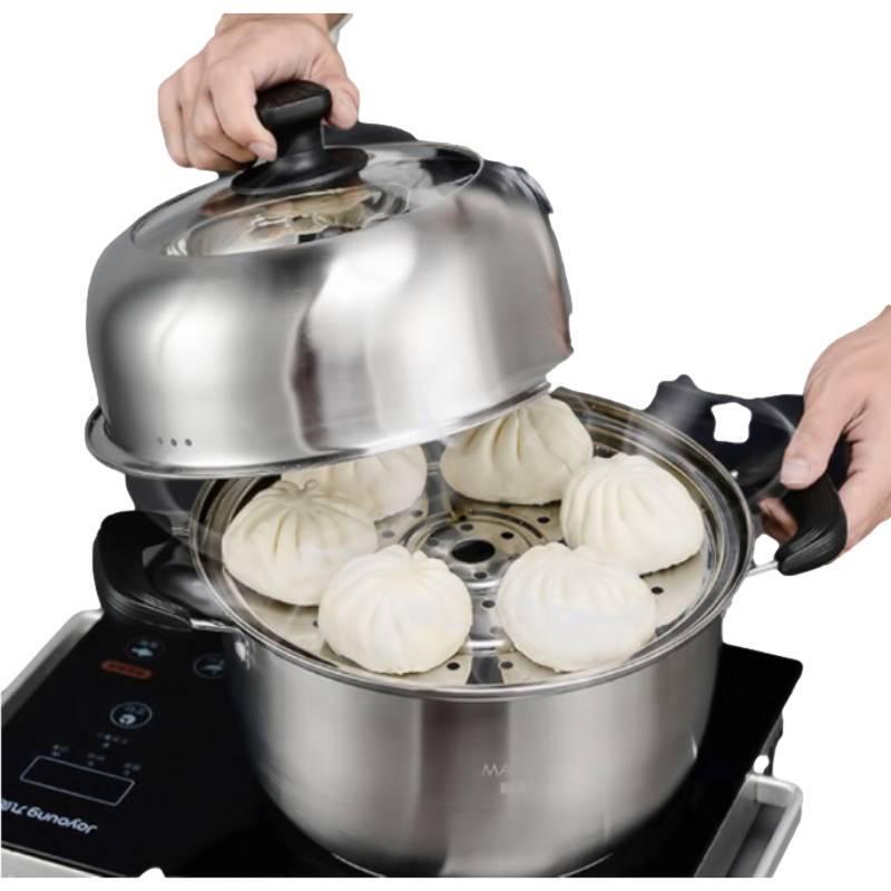 Wanderhoe Stainless Steel Multi-purpose Soup Steamer Pot