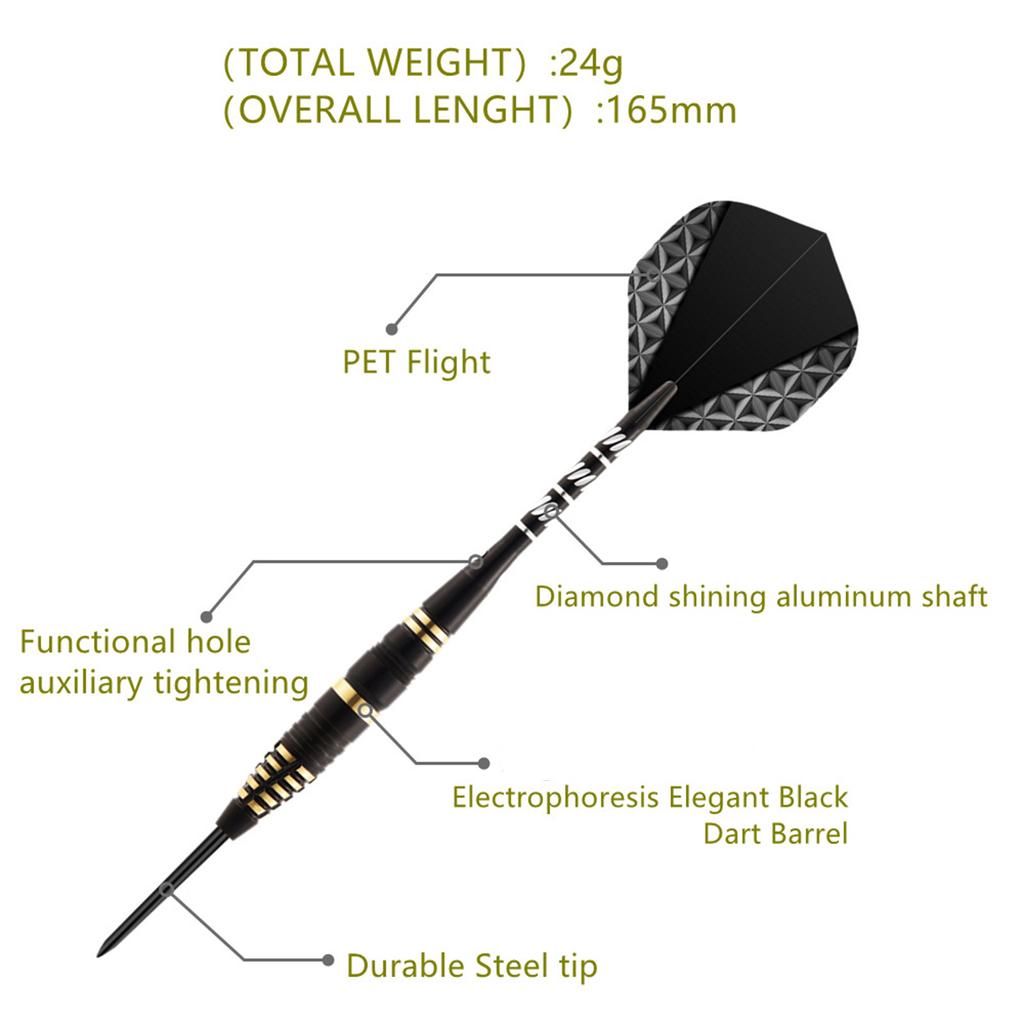 1Set Professional Soft Tip Dart Set Repalcement Electronic Dart with Carrying Case Dartboard Accessories Enduring
