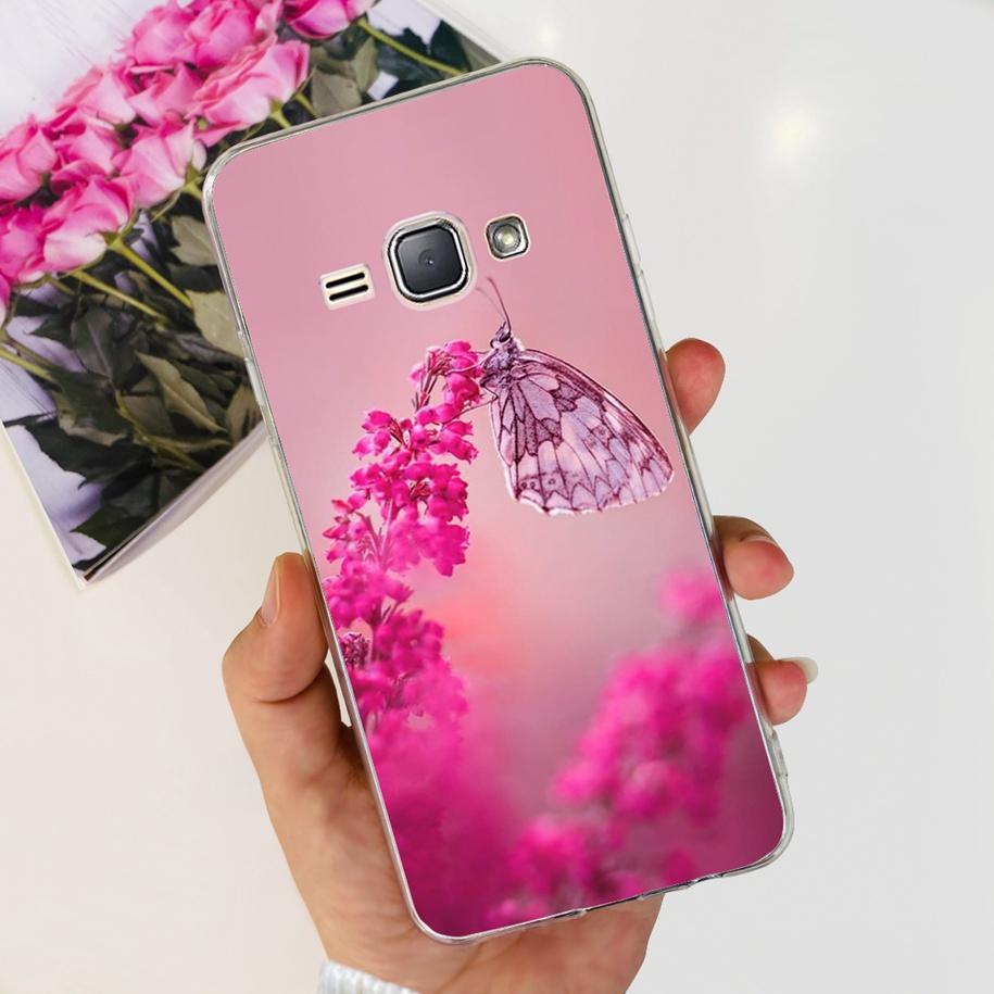 For Samsung J1 2016 Case SM-J120F Cover Fashion Marble Flower Soft Silicone Phone Cover For Samsung J1 Mini J105F J 1 2016 Funda