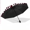 8 Rib Auto Folding Umbrella Burnley Football Print Custom Name Text Portable Rain Gear