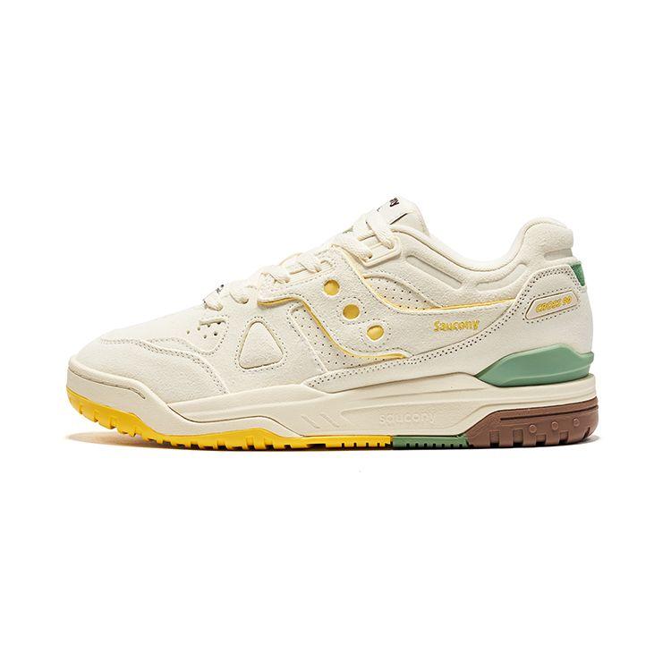 Saucony Cross 90 Durian Casual Retro Low-Top Sneakers Unisex Sneakers Beige S79035-27