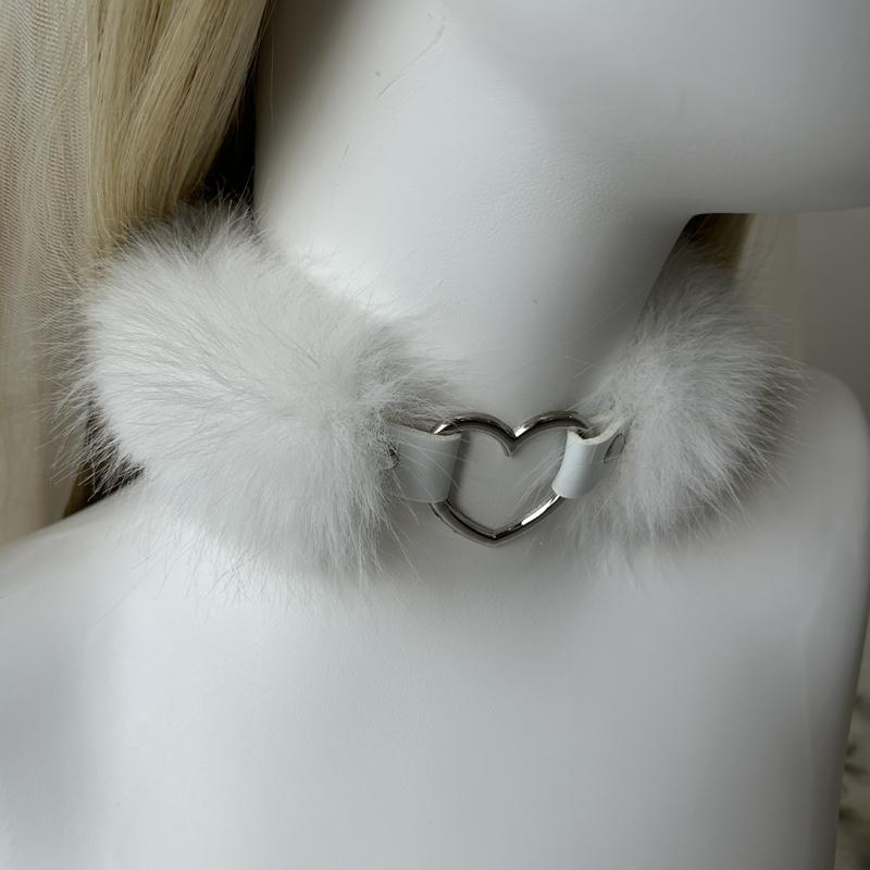 

Девушка Сердце Пушистое Ожерелье Плюшевый Воротник Съемный Теплый Регулируемый Преувеличенный Воротник Косплей Костюм