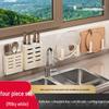Wall-Mounted No-Drill Kitchen Storage Rack