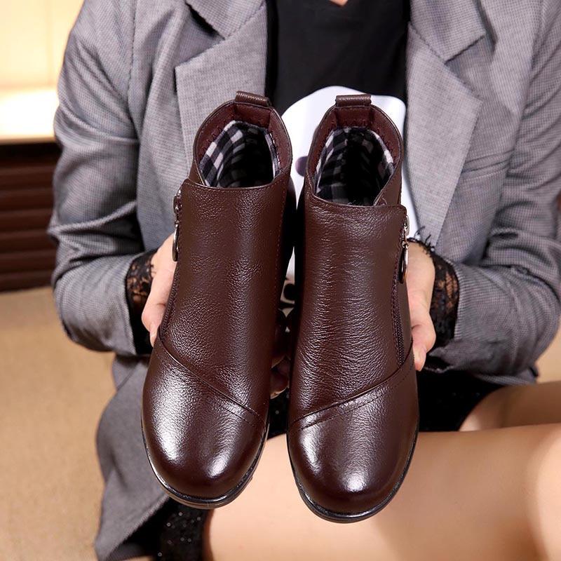 rubber and leather boots