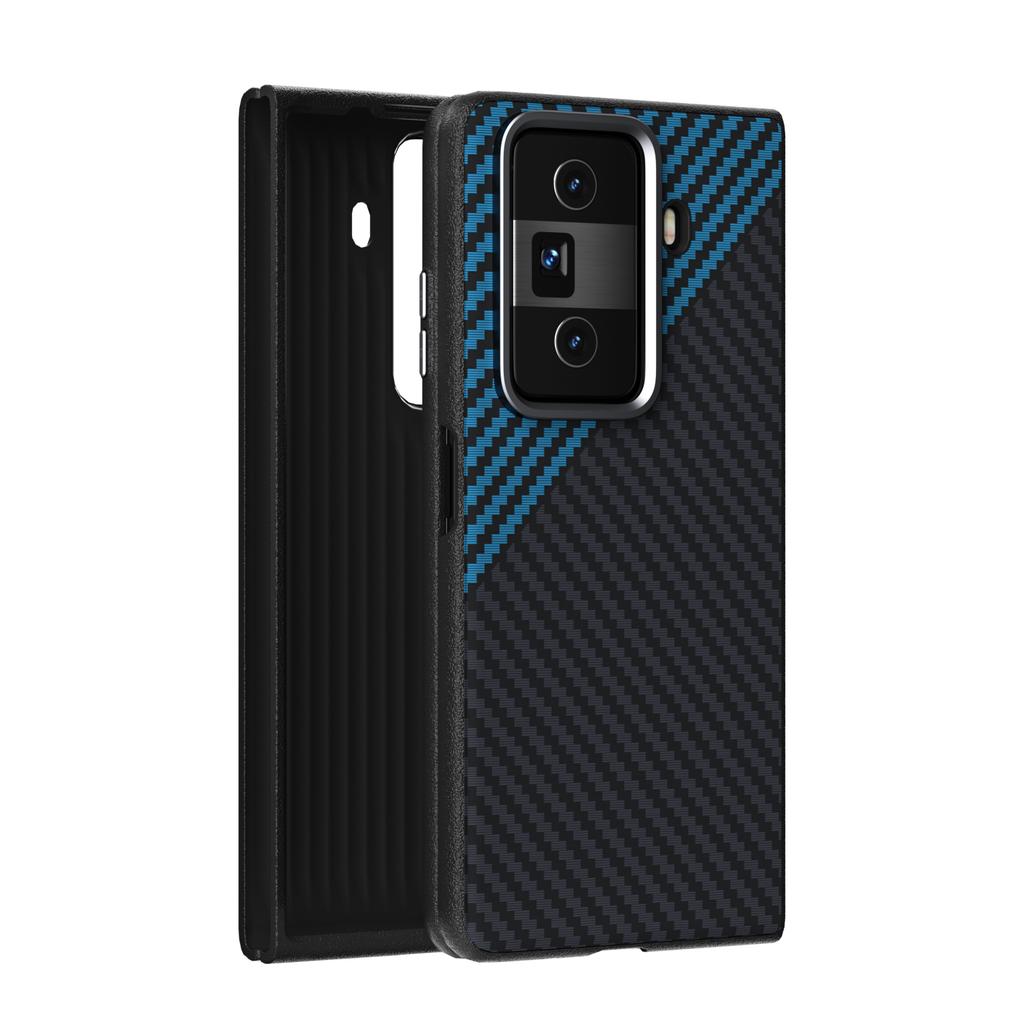For Honor Magic VS3 Case Magsafe Luxury Slim Rough Magnetic Wireless Charger Carbon Fiber Foldable Case Cover Metal Lens Grip