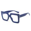 Big Oversized Square Eyeglass Frames Women Trendy Gradients Transparent Computer Optical Lenses Glasses Anti Blue Lens Eyewear