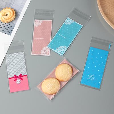 Vogue 5*10cm 100 adet/lot Kurabiye Ambalaj Poşetleri Şeker Plastik Kendinden Yapışkanlı Sevimli Ruj Poşetleri Hediye Küçük Ambalaj Poşeti