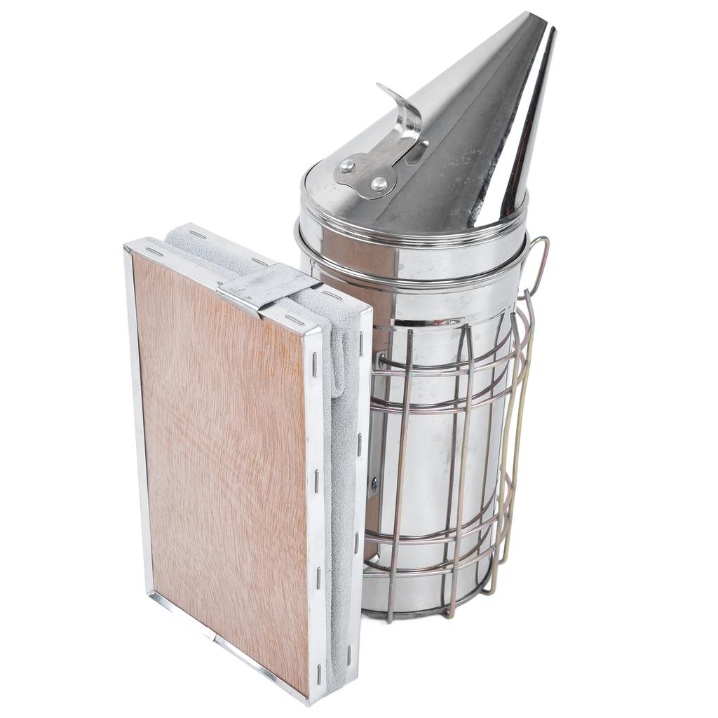 8Pcs/Set Beekeeping Kit Bee Brush Scraper Frame Clip Wire Embedder Beehive Smoker Queen Bee Cage