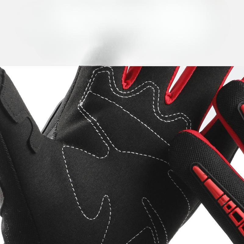 Riding Gloves Motorcycle Full Finger Protection Outdoor Sports Breathable Non Slip Touch Screen Wear Resistant Shock Absorbing Fitness Gloves