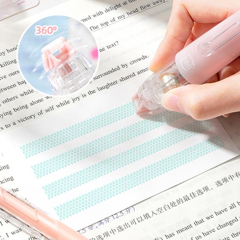 Gluess Tape Roller Double Sided Tape Roller Adhesive Glues Runner School Office Supplies for Scrapbooking Crafting