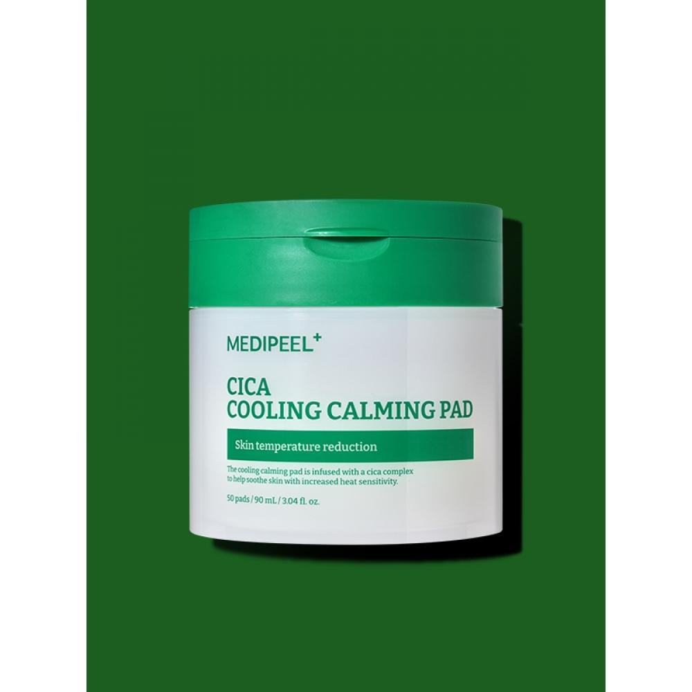MEDI-PEEL Cica Cooling Calming Pad 50ea/ Soothing, Calming, Hydrating, Moisturizing, Korean Cosmetics, Kbeauty