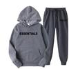 Mens Hooded Sportswear Set Casual Tracksuit Sweatshirt Pants Gym Streetwear