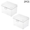 1/2Pcs Card Storage Box For Game Cards Trading Cards Sports Cards Playing Card Case Clear Stackable Card Storage Box