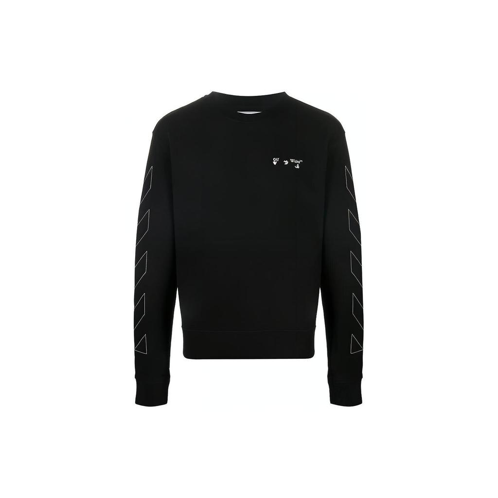 OFF WHITE Slim Fit Diag Logo Sweatshirt OMBA025F20FLE0011001