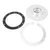 160mm Billet Aluminum Easy Fill Fuel Cell Gas Cap With 12 Hole Cell Bung and Gasket for 12 Screw 5.343 in Screw Holes