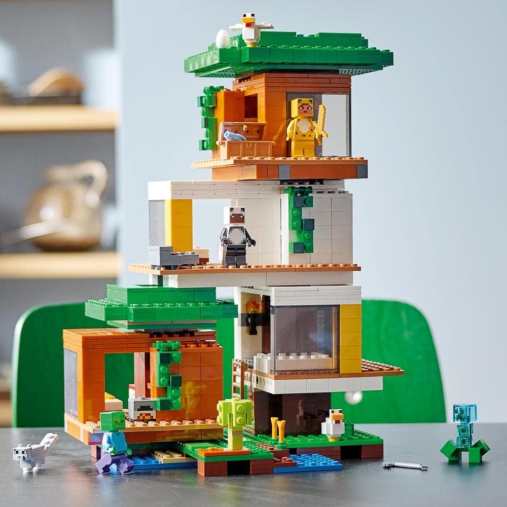 LEGO Minecraft Treehouse 21174 Building Blocks Toy for Kids Age 9 and Up
