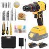 21V Lithium Battery Multifunction Handheld Drill & Electric Screwdriver 3-in-1 Impact Tool