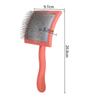 Spazzola per rimuovere i peli per toelettatura di animali domestici Spazzola per capelli manuale per bellezza domestica Manico lungo Rastrello per deshedding riutilizzabile professionale