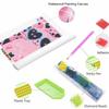 DIY 5D Diamond Painting Kit Pink Cat with Heart Glasses Full Drill Rhinestone Canvas Relaxing Craft for Home Wall Decor Gift and Art Project