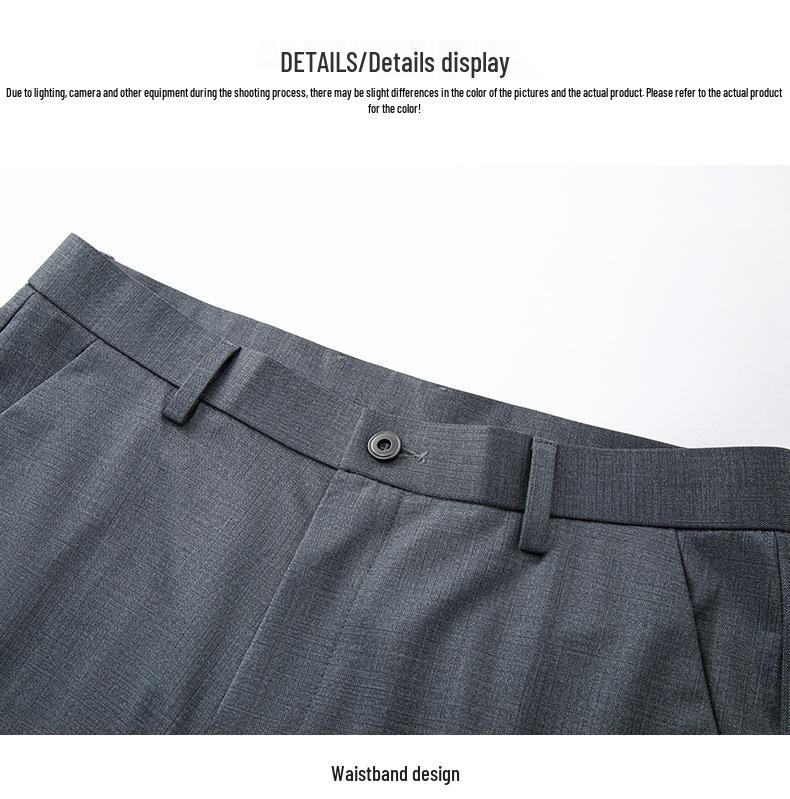 2026 Spring/Summer Men's Lightweight Casual Knit Pants - Fashionable, Versatile, Straight-Leg, Loose Fit for Middle-Aged Men