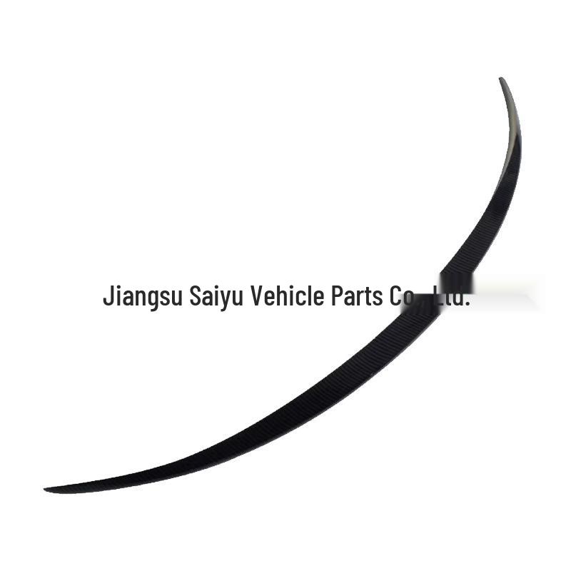 Volkswagen CC Rear Spoiler (2009-2018) - Non-Destructive, No-Punching Diffuser, Carbon Fiber Texture.