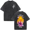 French Rapper Pnl Album Merch Graphic Tshirt Le Monde Chico Tshirt Unisex Unisex Fashion Hip Hop Oversized Vintage Washed Tshirts