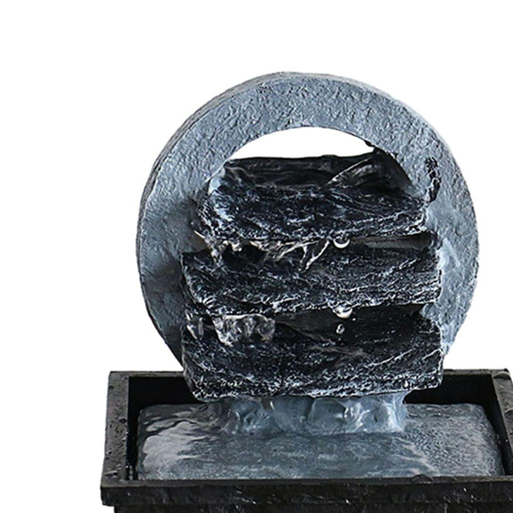 Flowing Water Adornments Handcrafted USA Feature Colorful Drawing Waterfall Fountain