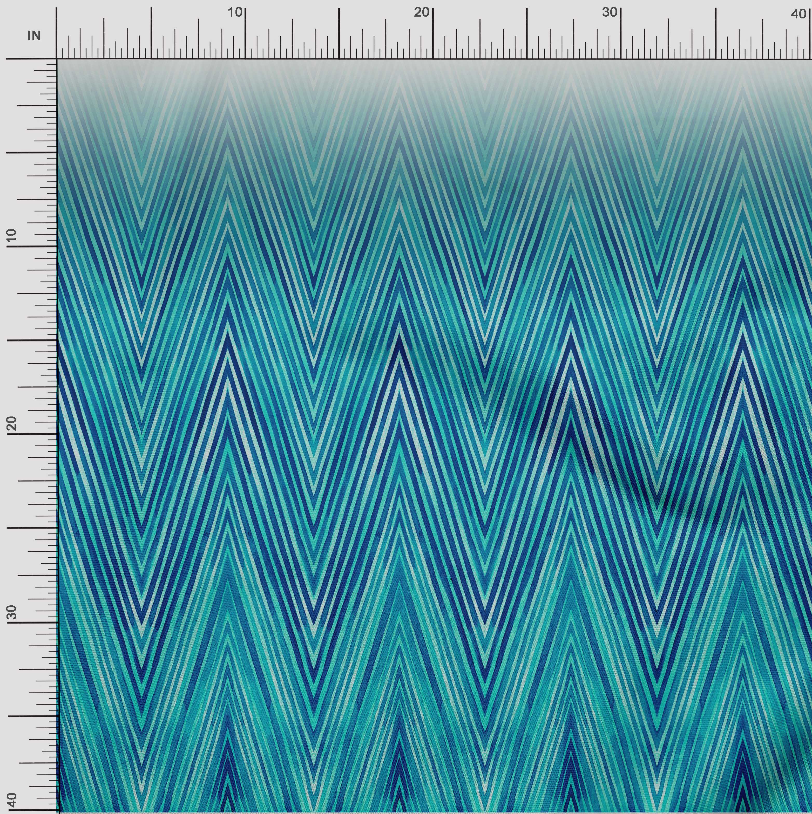 

OneOone Cotton Flex Fabric Chevron Panel Print Тканина BTY шириною 40 дюймів 42 Inch Wide - Viscose Chiffon бірюзові зелений колір