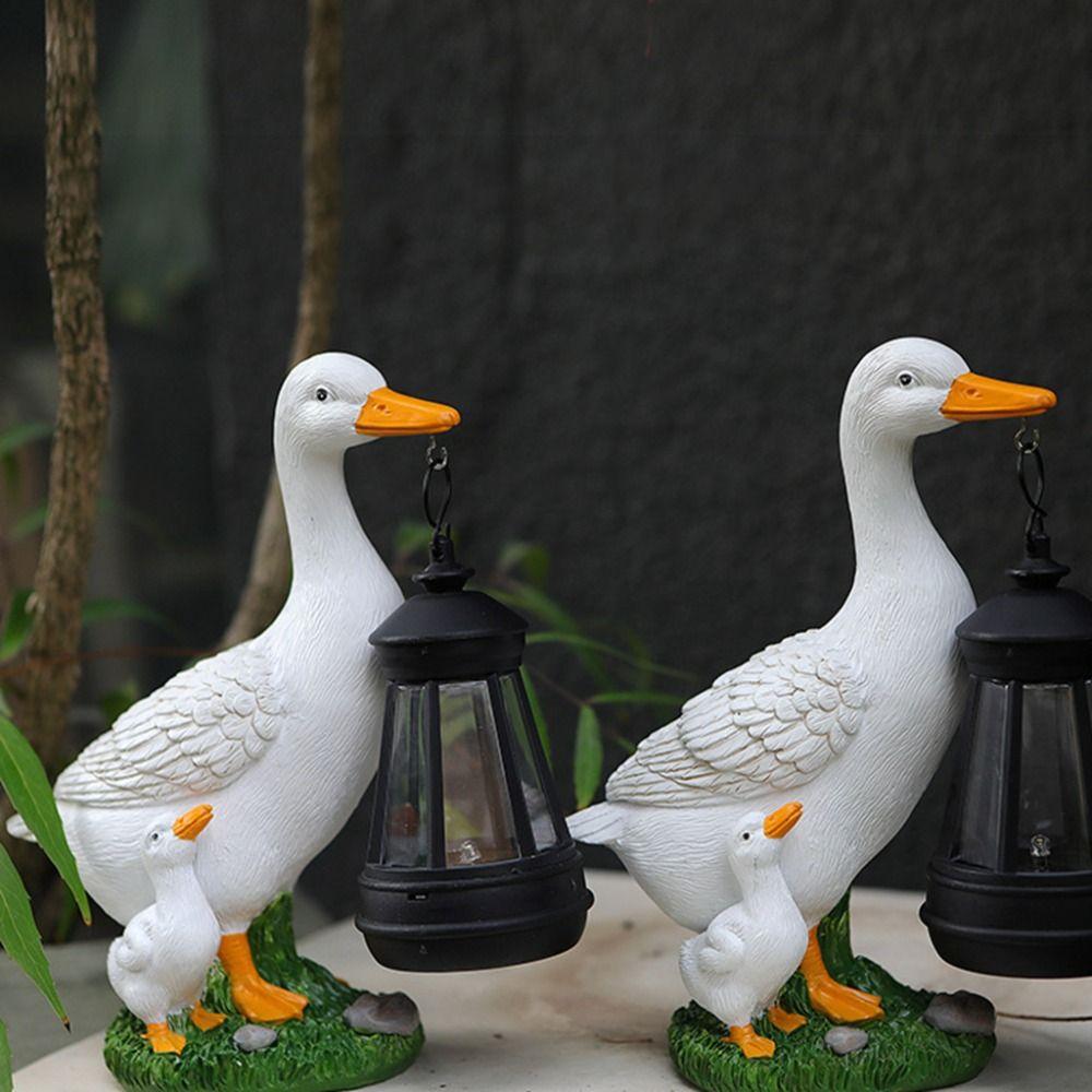 Warm Light Duck Solar Lantern LED Solar Garden Statue Solar Landscape Light  Courtyard