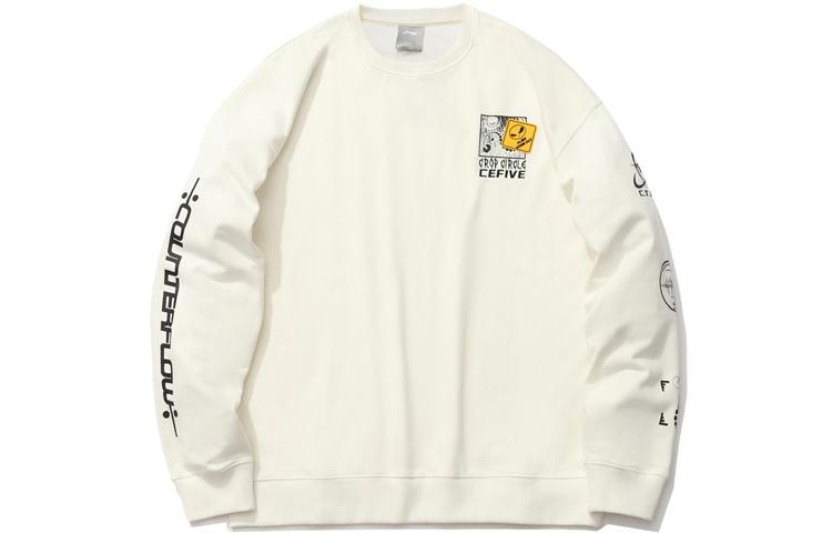 Li Ning CF Sweatshirt Unisex Ivory AWDR384-1 M