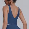 Backless Yoga Vest Women Yoga Underwear Chest Pad Summer Breathable Workout Running Shockproof Sports
