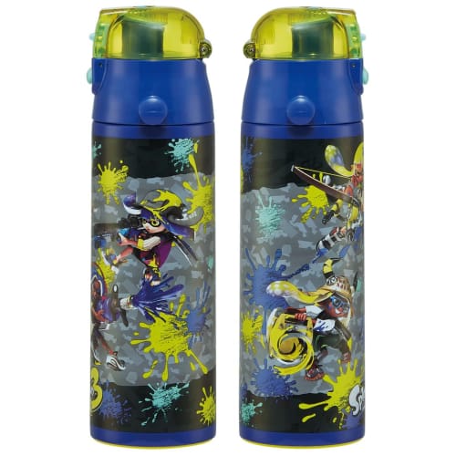 Skater Children's Stainless Steel Water Bottle 2-Way Direct Drinking 580ml Cup Drinking 570ml Splatoon 3 Child-friendly Lightweight Type Boys Thermal/