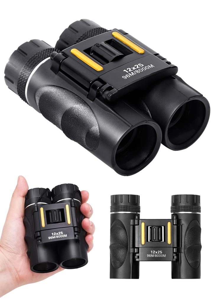 12x Binoculars with Image High Magnification Opera Glasses Ideal for Children and Adjustable Perfect for Live Bird Includes Storage Stabilization,