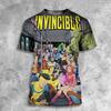 Summer Invincible Anime 3D Print T-Shirts Men Women Casual Streetwear Oversized Short Sleeve T Shirt Male Tees Tops Man Clothing