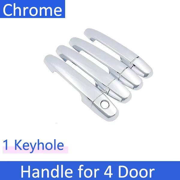 Car Door Handle Cover For Toyota Vios XP90 MK2 2007~2012 2008 2009 2010 Yaris Limo Belta Chrome Exterior Handle Case Accessories