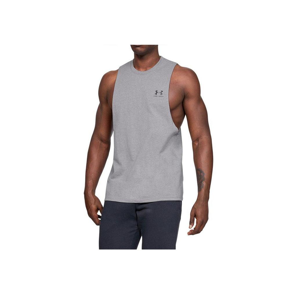 Under Armour Sportstyle Loose Training Vest Men Tops Grey 1329286-035